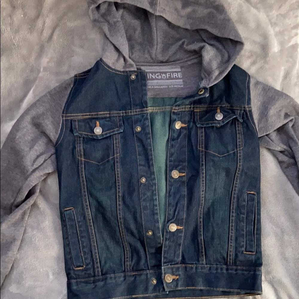 Boys jean jacket size medium